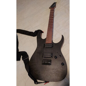 Ibanez Electric Guitar RG6003FM Transparent Gray woodgrain front Redwood back